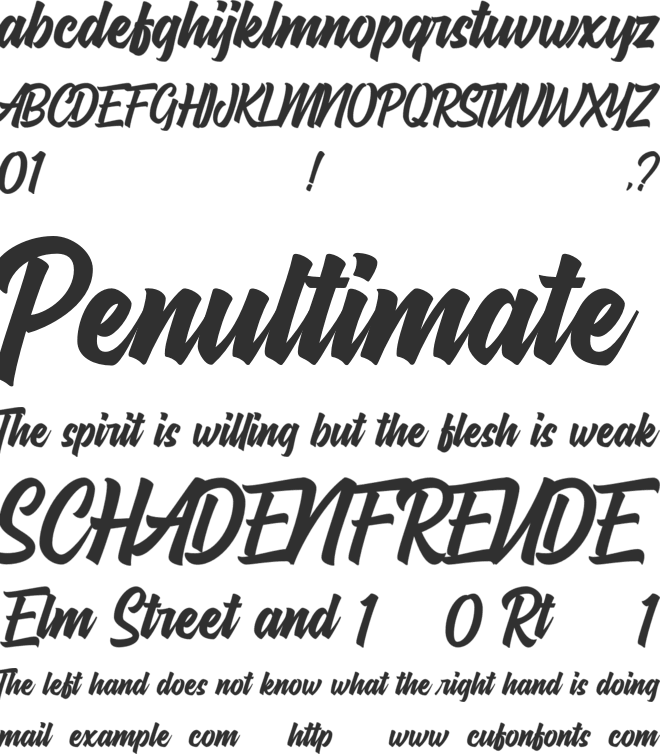 Hayhills font preview