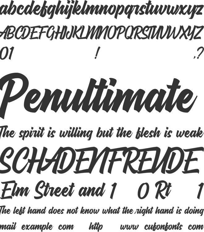 Hayhills font preview