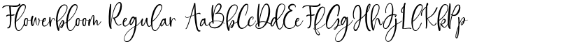 Flowerbloom Regular font