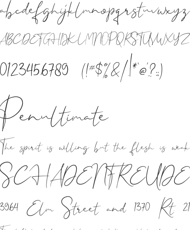 Halentine font preview