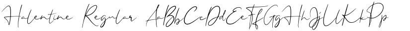Halentine Regular font