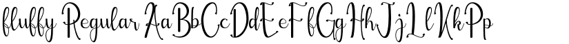 fluffy Regular font