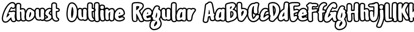 Ghoust Outline Regular font