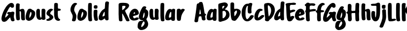 Ghoust Solid Regular font