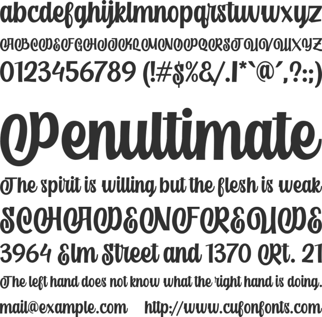 welldone font preview