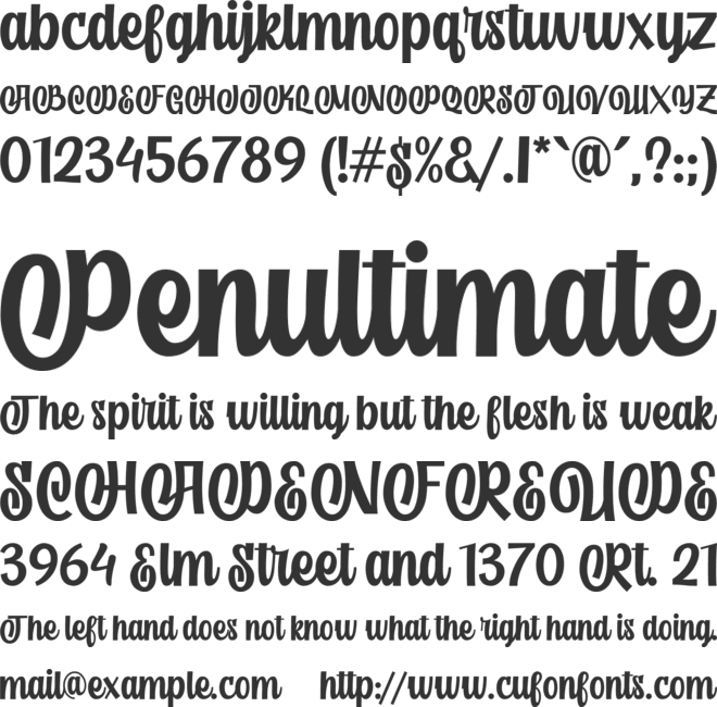 welldone font preview