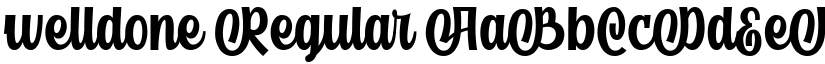 welldone Regular font