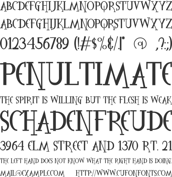 The Spooky Time font preview