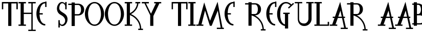 The Spooky Time Regular font