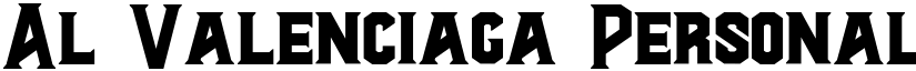 Al Valenciaga PersonalUseOnly Normal font