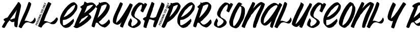 Al_Lebrush_PersonalUseOnly Regular font