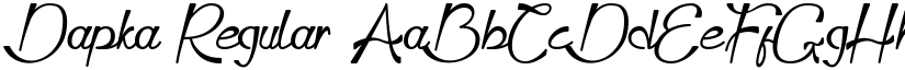 Dapka Regular font