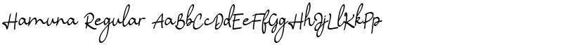 Hamuna Regular font