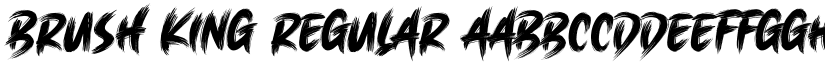 Brush King Regular font