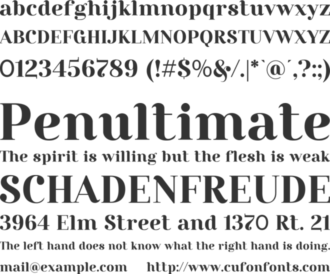 Rosmatika font preview