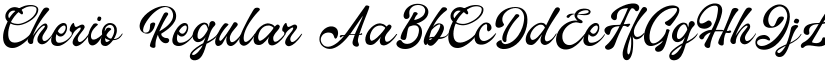 Cherio Regular font