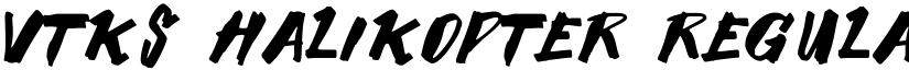 Vtks Halikopter font download