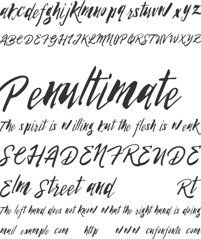 Vtks Harmonic font preview