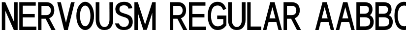 Nervousm Regular font