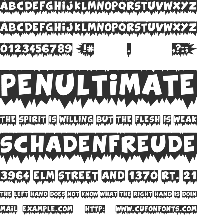 Extra Sales Blank font preview