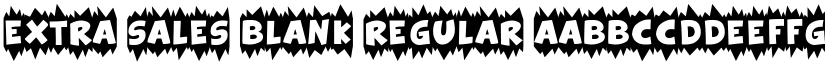 Extra Sales Blank Regular font
