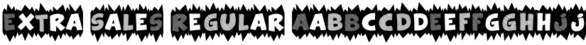Extra Sales Regular font