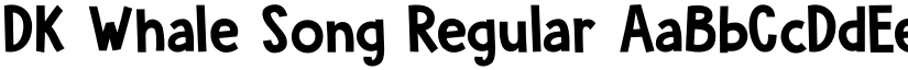DK Whale Song Regular font