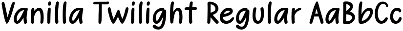 Vanilla Twilight font download
