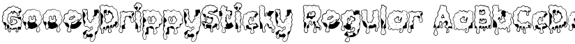 GooeyDrippySticky Regular font
