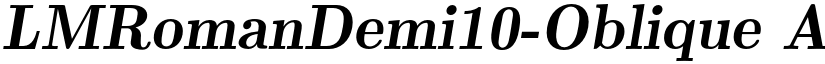 LMRomanDemi10-Oblique font