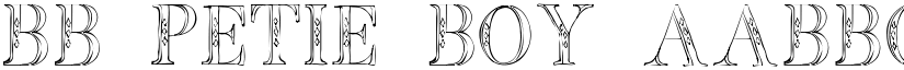 BB Petie Boy font