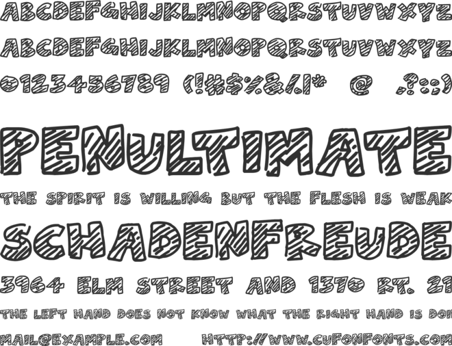 Chalk Dash font preview