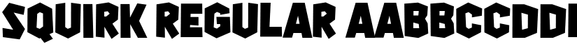 Squirk Regular font