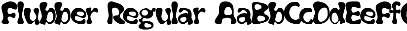 Flubber Regular font