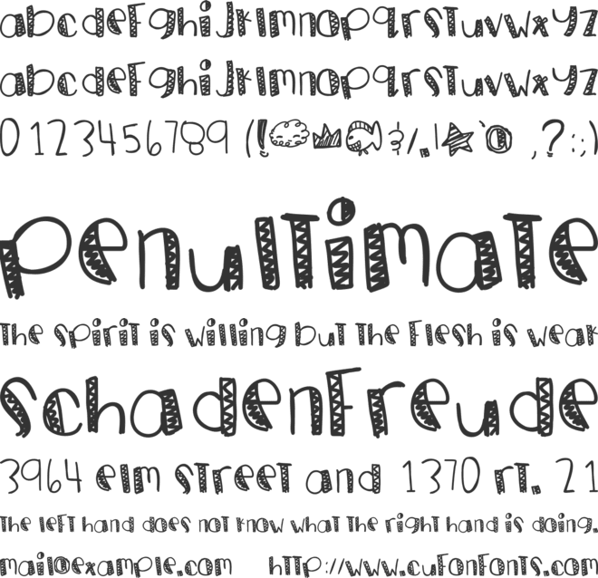 GoldPanda font preview