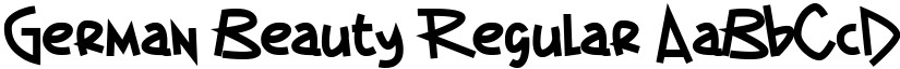 German Beauty Regular font