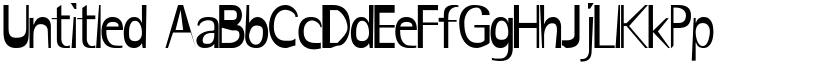 Untitled font