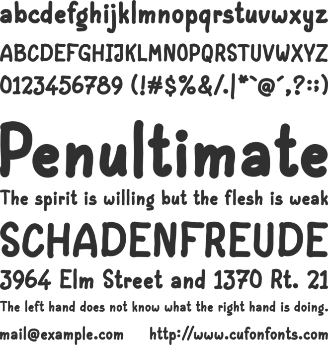 Peanut Fill font preview