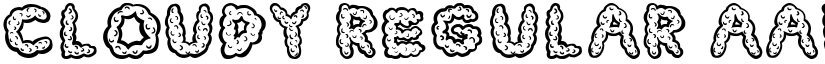 Cloudy Regular font