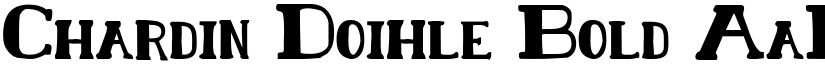 Chardin Doihle Bold font