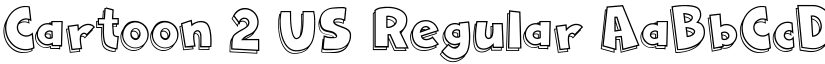 Cartoon 2 US Regular font