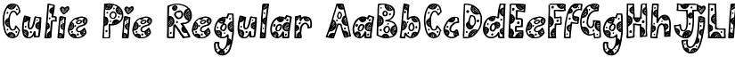 Cutie Pie Regular font