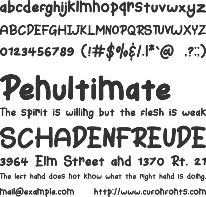 Bunny Hopper font preview