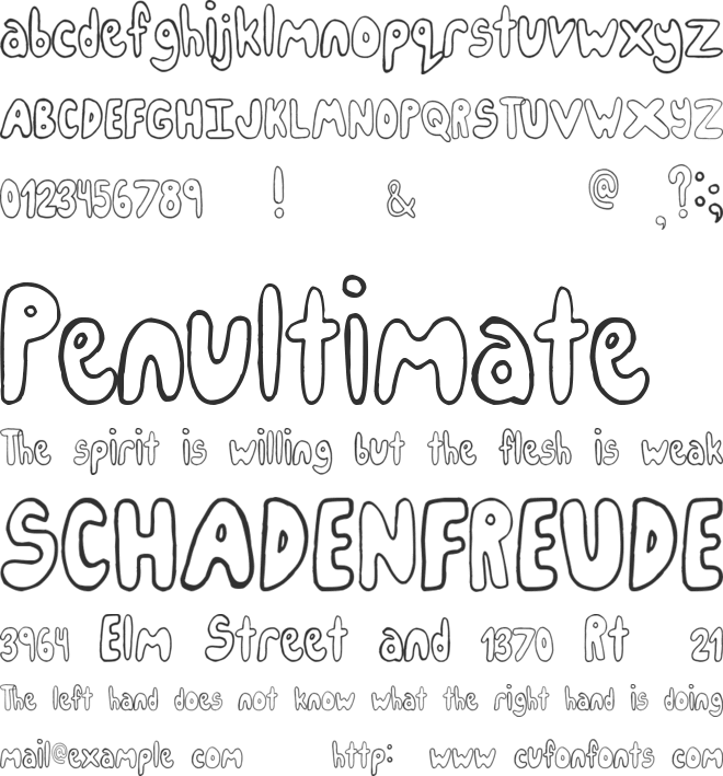 IceCreamParty font preview