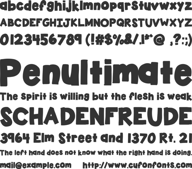 KBStickToThePlan font preview