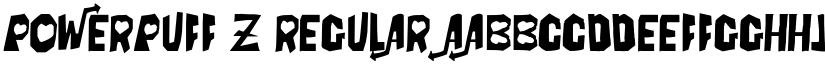 PowerPuff Z Regular font