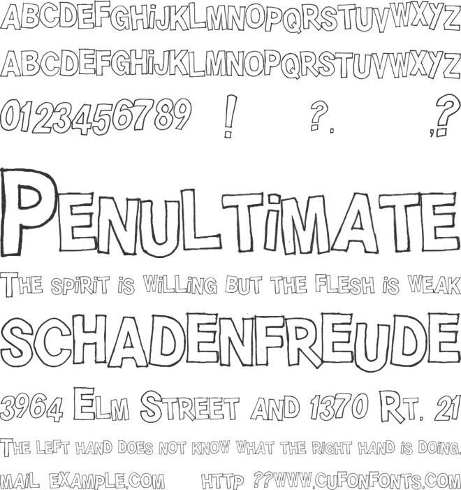 HAHAHAHA!! font preview