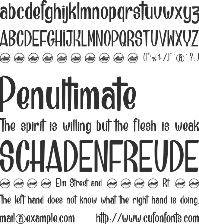 Brainfish_PersonalUseOnly font preview