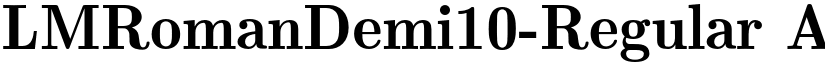 LMRomanDemi10-Regular font
