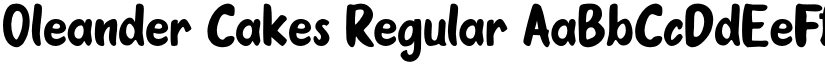 Oleander Cakes Regular font